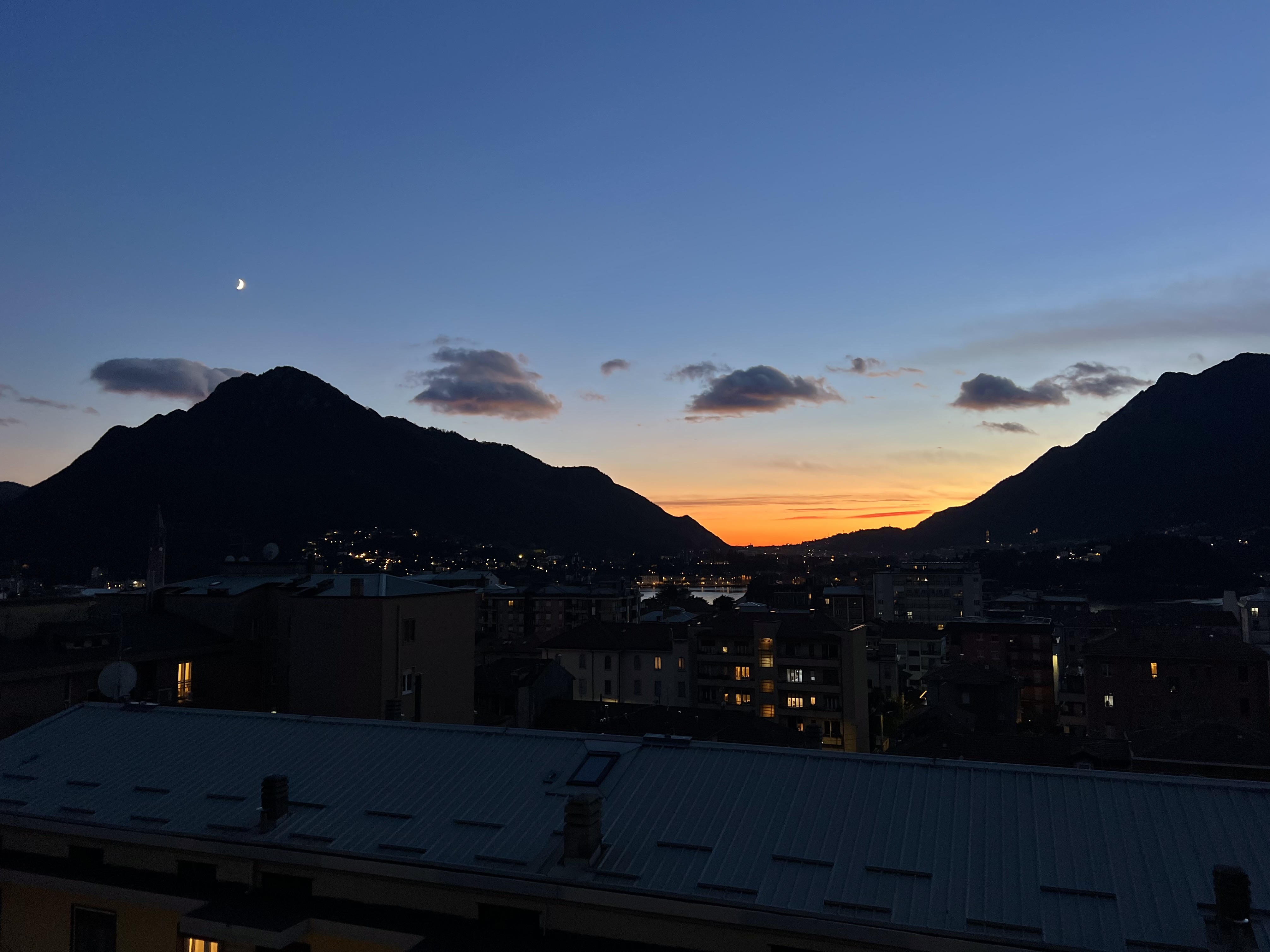 Tramonto su Lecco